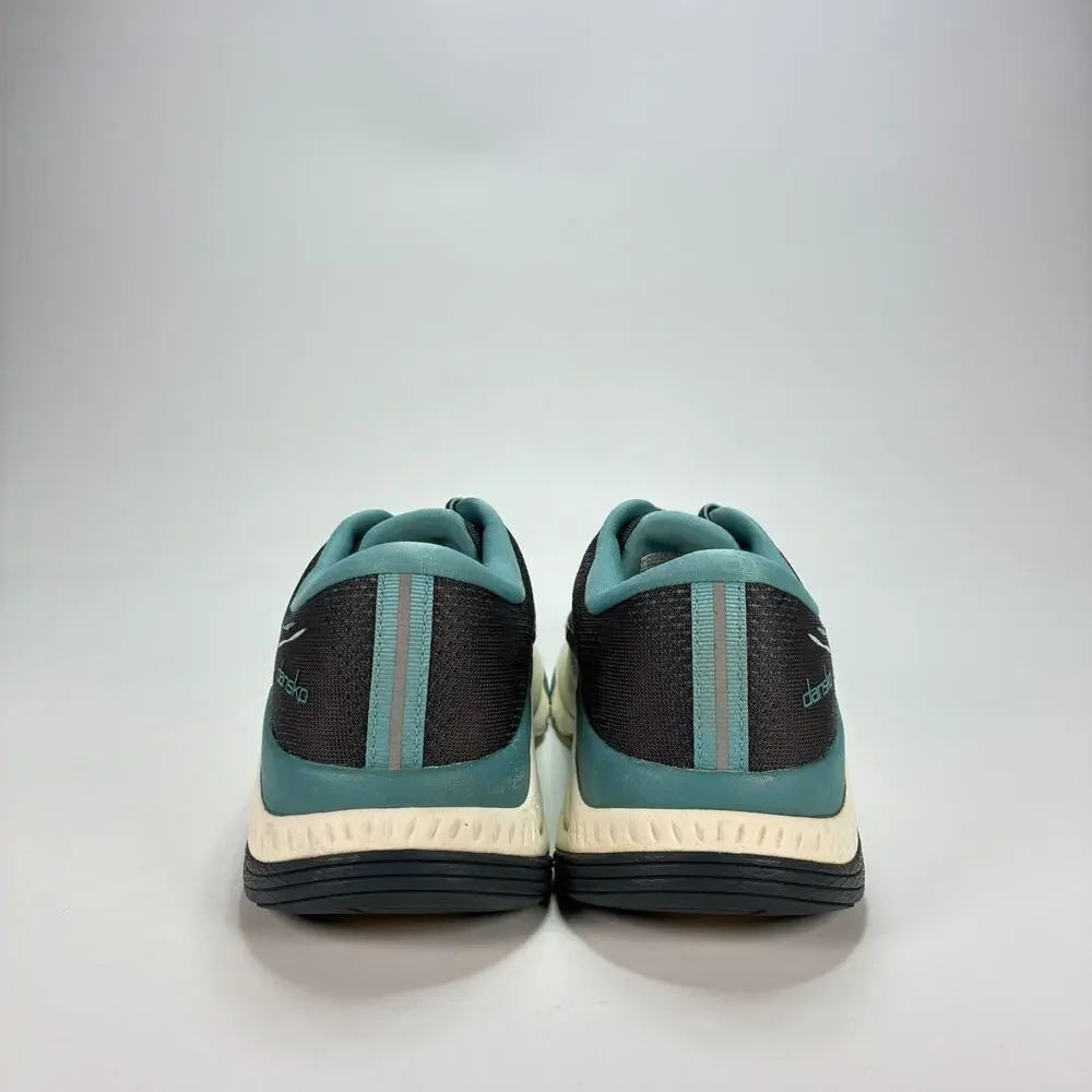 Dansko Pace Teal Black Lace Up Walking Shoes 4205757500 Womens Size US 7.5 EU 38